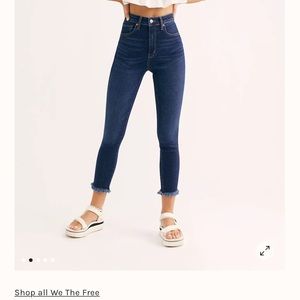 Free People Raw High Rise Jegging